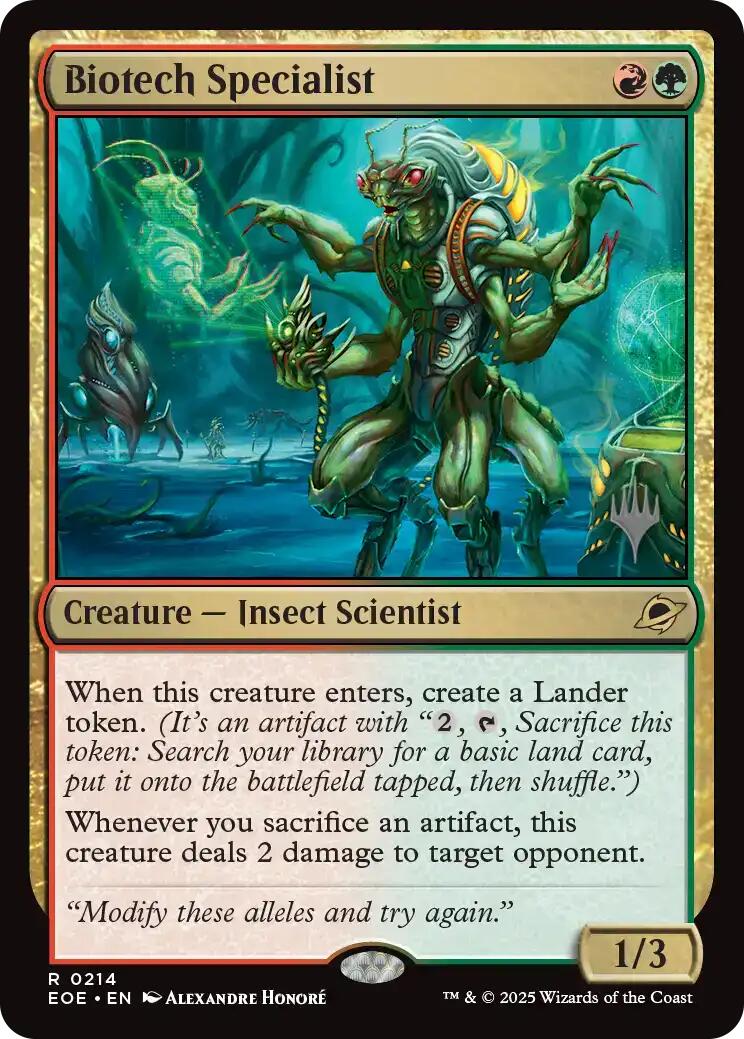 Biotech Specialist [Edge of Eternities Promo Pack] | Black Swamp Games