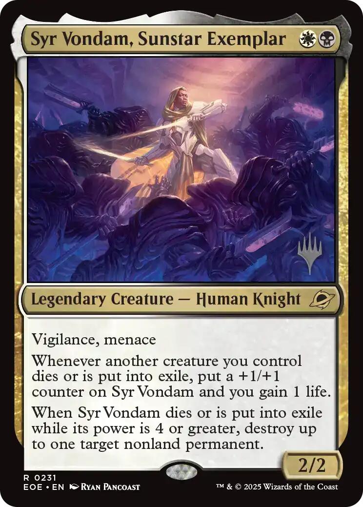 Syr Vondam, Sunstar Exemplar [Edge of Eternities Promo Pack] | Black Swamp Games