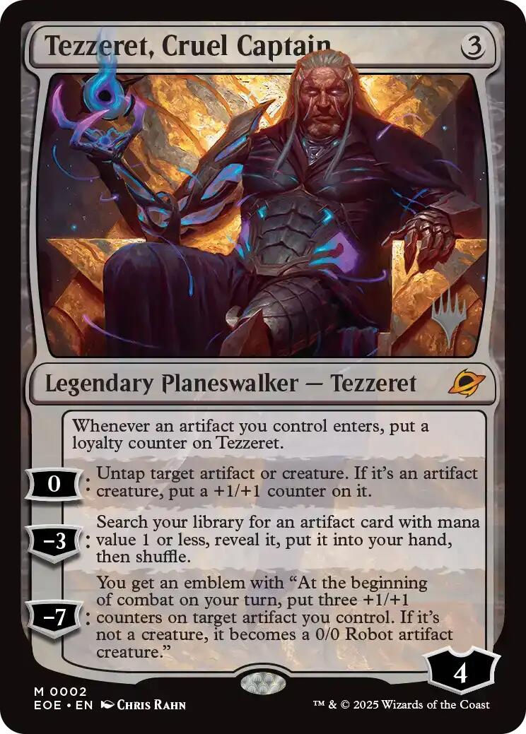 Tezzeret, Cruel Captain [Edge of Eternities Promo Pack] | Black Swamp Games