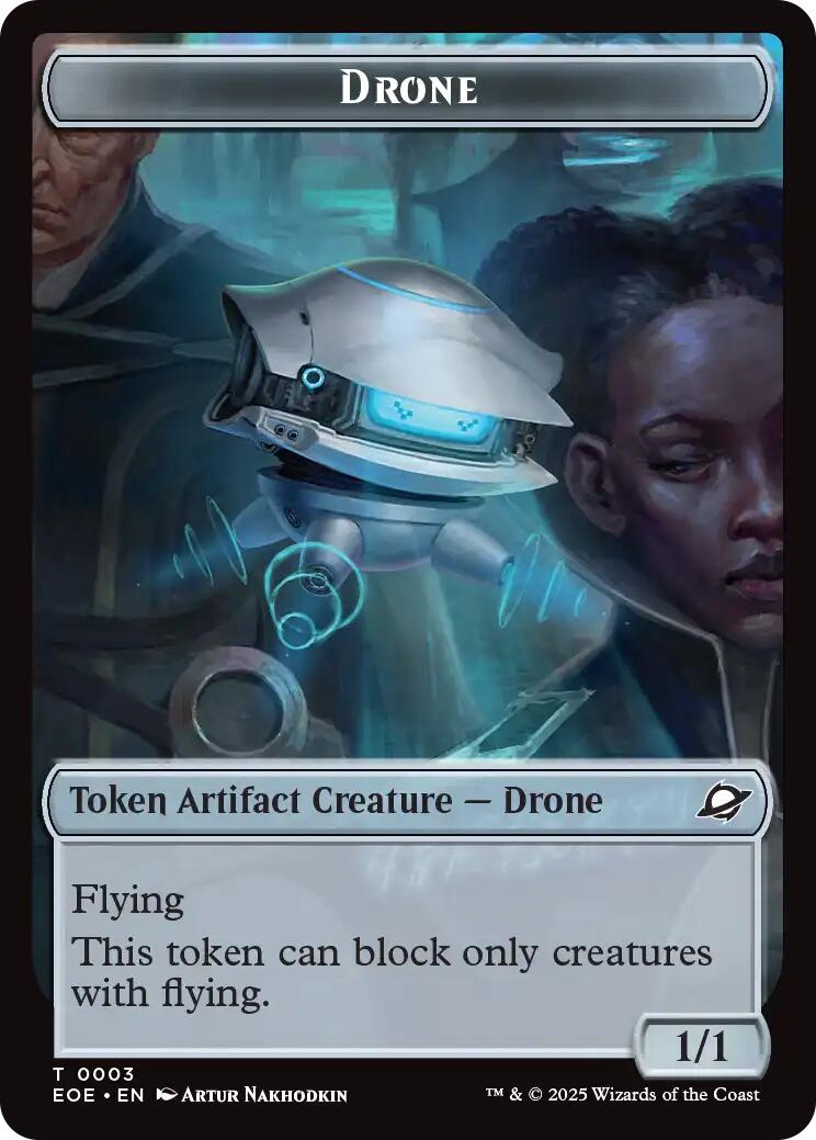 Drone // Lander (0006) Doubled-Sided Token [Edge of Eternities Tokens] | Black Swamp Games