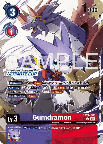 Gumdramon [BT21-063] (Ultimate Cup 25-26 Season 2) [World Convergence] | Black Swamp Games