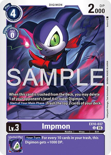 Impmon [EX10-037] [Sinister Order] | Black Swamp Games