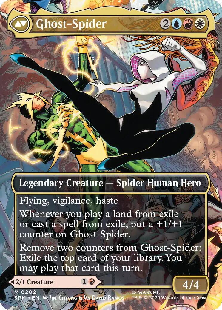 Gwen Stacy (0202) (Borderless) [Marvel's Spider-Man] | Black Swamp Games