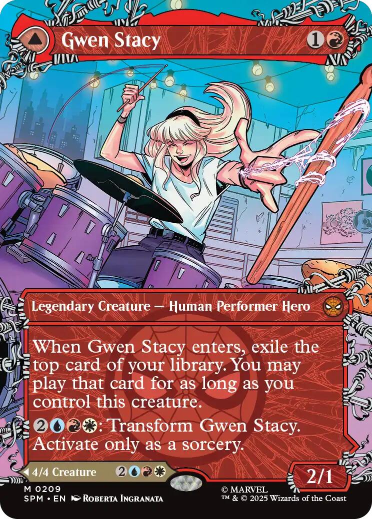 Gwen Stacy (0209) (Borderless) [Marvel's Spider-Man] | Black Swamp Games