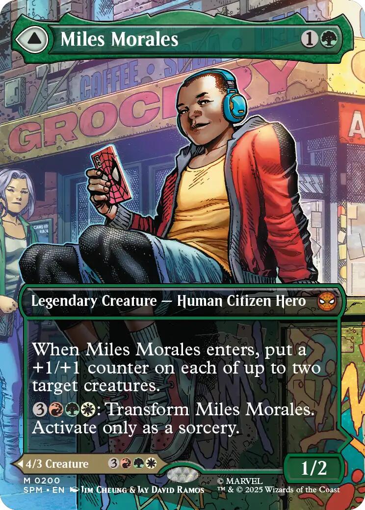 Miles Morales (0200) (Borderless) [Marvel's Spider-Man] | Black Swamp Games