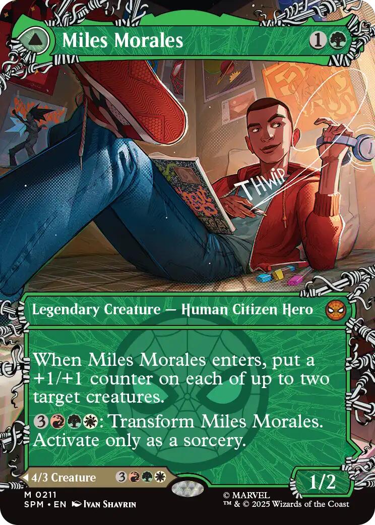 Miles Morales (0211) (Borderless) [Marvel's Spider-Man] | Black Swamp Games