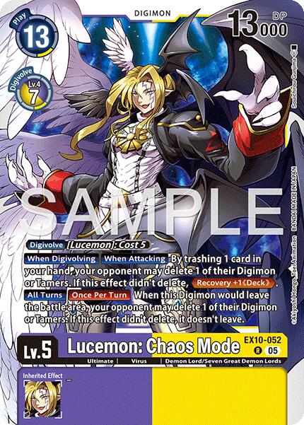 Lucemon: Chaos Mode [EX10-052] [Sinister Order] | Black Swamp Games