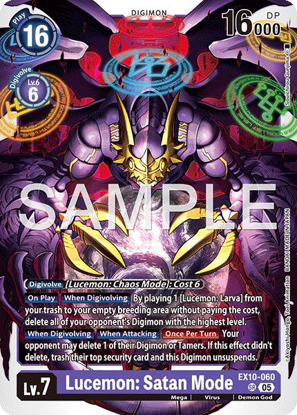 Lucemon: Satan Mode [EX10-060] [Sinister Order] | Black Swamp Games