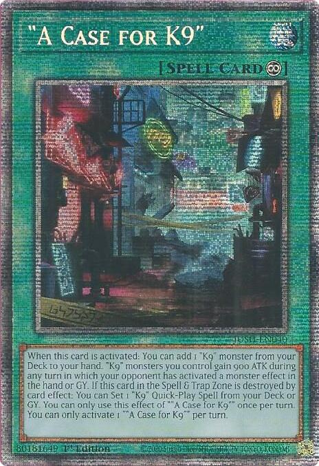 "A Case for K9" (Starlight Rare) [JUSH-EN040] Starlight Rare | Black Swamp Games