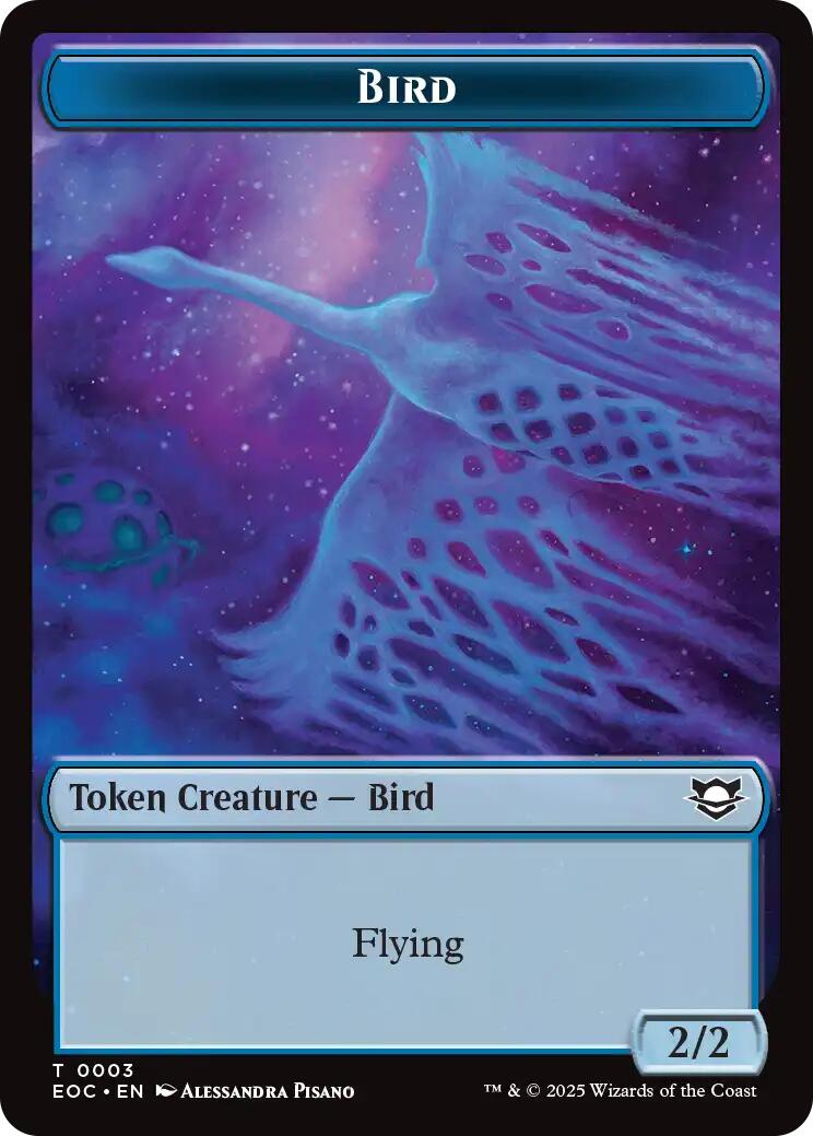 Bird // Pest Double-Sided Token [Edge of Eternities Commander Tokens] | Black Swamp Games