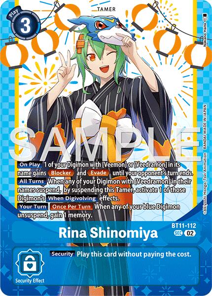 Rina Shinomiya [BT11-112] (Premium Heroines Set Ver.2) [Dimensional Phase] | Black Swamp Games