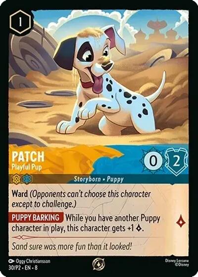 Patch - Playful Pup (30/P2) [Promo Cards] | Black Swamp Games