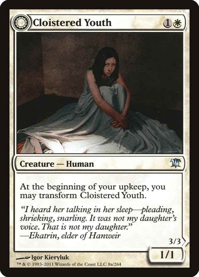 Cloistered Youth // Unholy Fiend [Innistrad] | Black Swamp Games