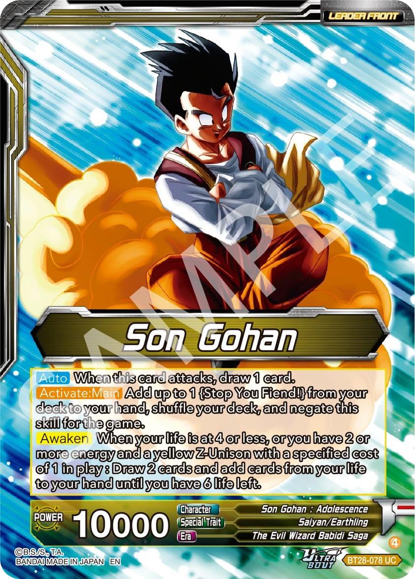 Son Gohan // Great Saiyaman, Love of Justice (BT28-078) [Prismatic Clash] | Black Swamp Games
