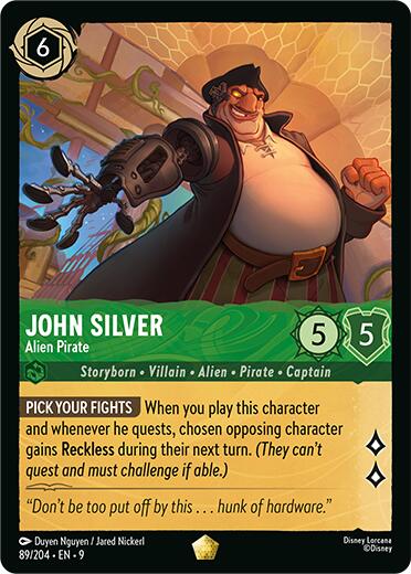 John Silver - Alien Pirate (89/204) [Fabled] | Black Swamp Games