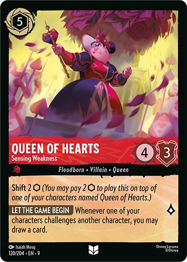Queen of Hearts - Sensing Weakness (120/204) [Fabled] | Black Swamp Games