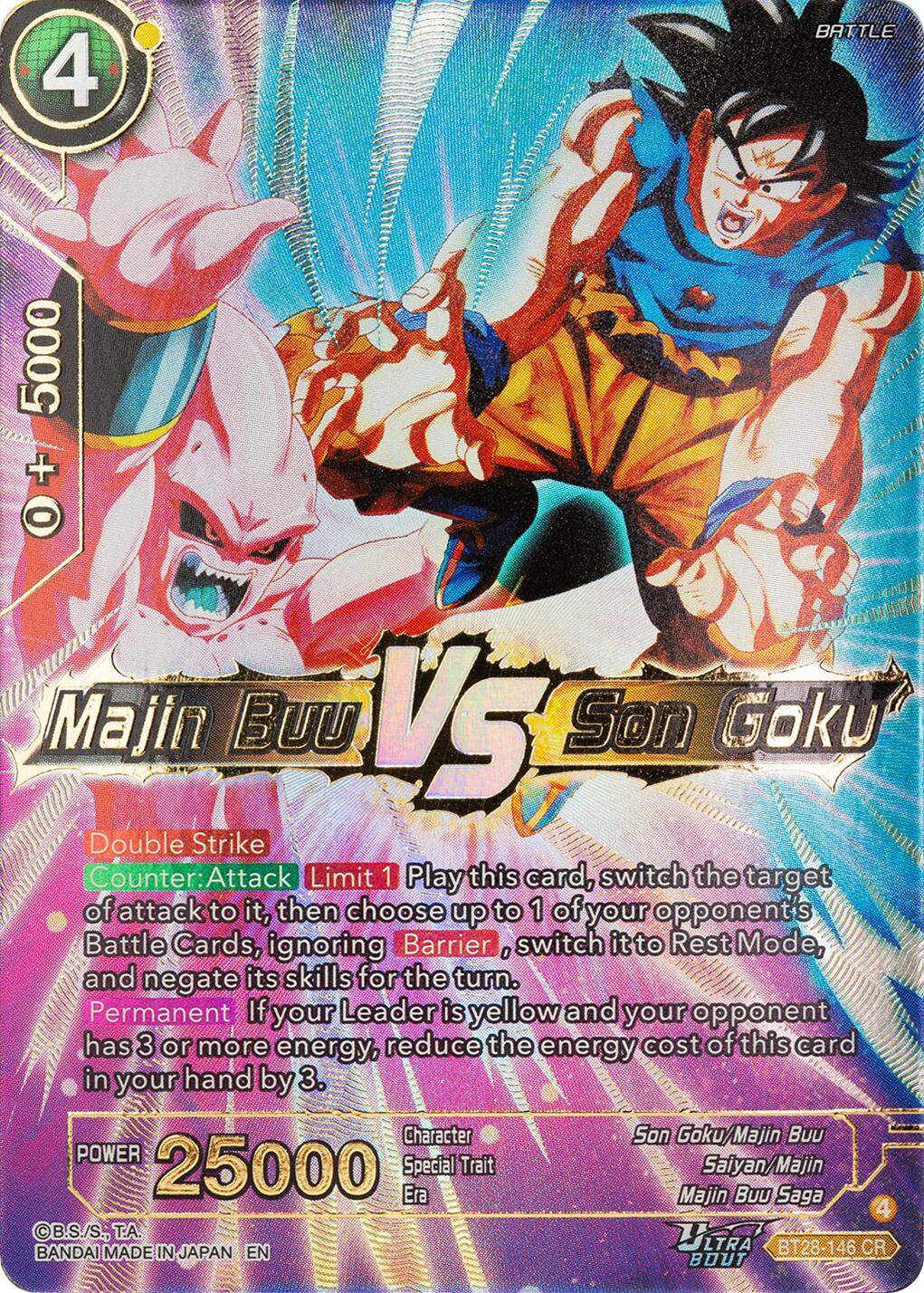 Majin Buu VS Son Goku (BT28-146) [Prismatic Clash] | Black Swamp Games