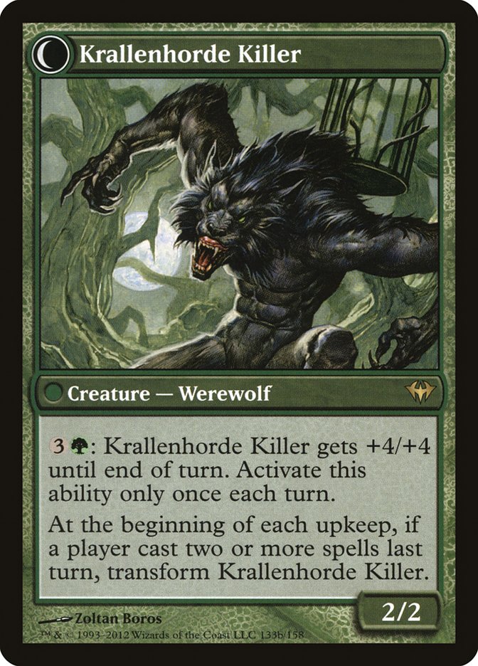 Wolfbitten Captive // Krallenhorde Killer [Dark Ascension] | Black Swamp Games