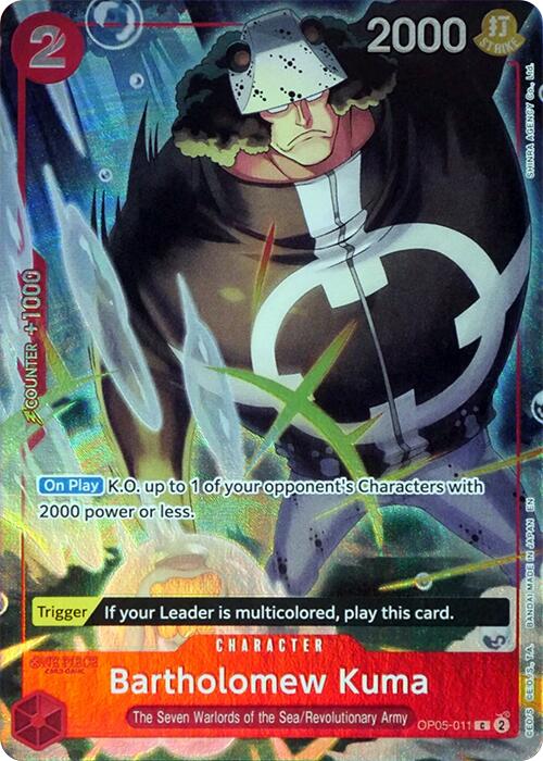 Bartholomew Kuma (Seven Warlords of the Sea Binder Set) [One Piece Promotion Cards] | Black Swamp Games
