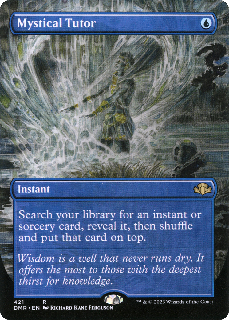 Mystical Tutor (Borderless Alternate Art) [Dominaria Remastered] | Black Swamp Games