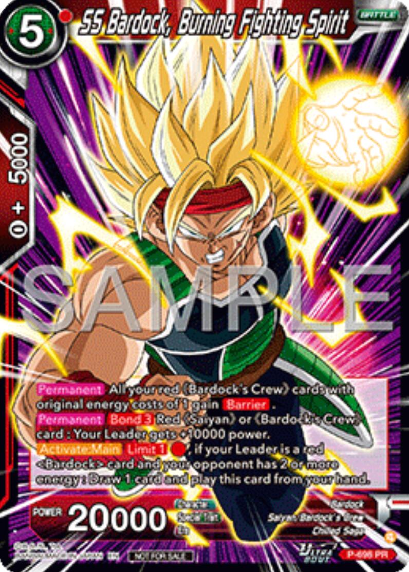 SS Bardock, Burning Fighting Spirit (Ultra-Bout Series Tournament Pack Vol.13) (P-698) [Tournament Promotion Cards] | Black Swamp Games