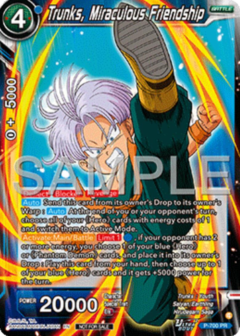 Trunks, Miraculous Friendship (Ultra-Bout Series Tournament Pack Vol.13) (P-700) [Tournament Promotion Cards] | Black Swamp Games