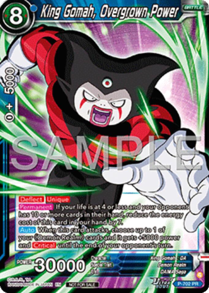 King Gomah, Overgrown Power (Ultra-Bout Series Tournament Pack Vol.13) (P-702) [Tournament Promotion Cards] | Black Swamp Games