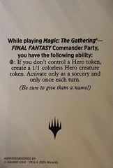 Blank Hero Token [FINAL FANTASY Tokens] | Black Swamp Games