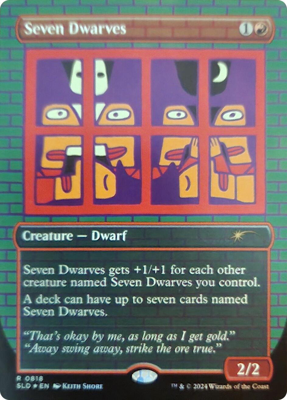 Seven Dwarves (0818) (Rainbow Foil) [Secret Lair Drop Series] | Black Swamp Games