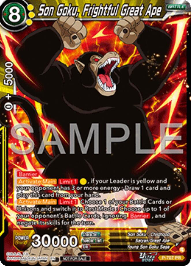 Son Goku, Frightful Great Ape (Ultra-Bout Series Tournament Pack Vol.13) (P-707) [Tournament Promotion Cards] | Black Swamp Games
