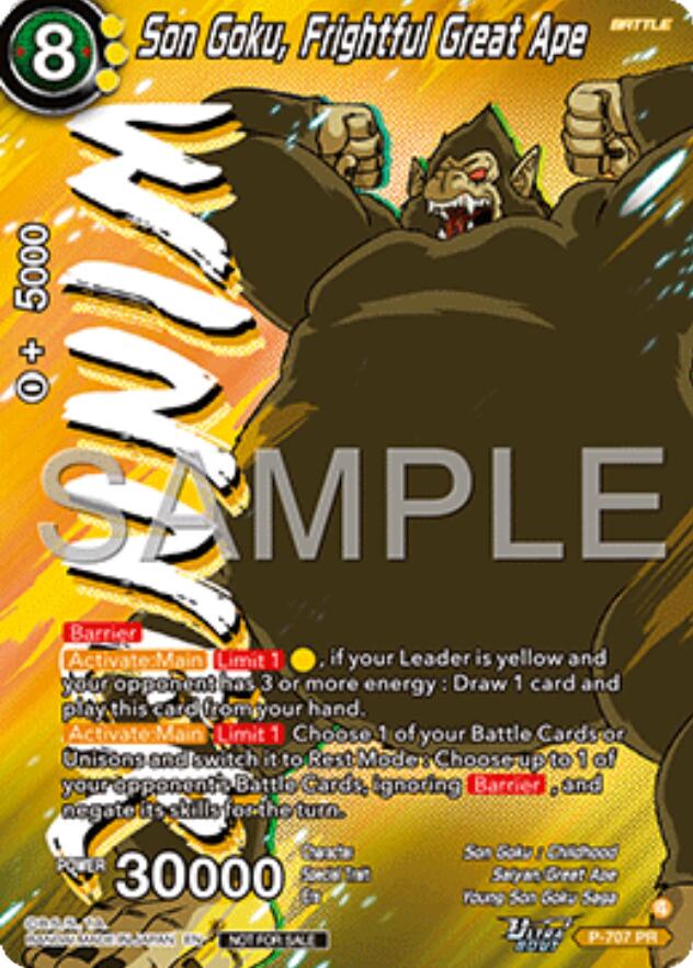 Son Goku, Frightful Great Ape (Ultra-Bout Series Tournament Pack Vol.13) (Winner) (P-707) [Tournament Promotion Cards] | Black Swamp Games