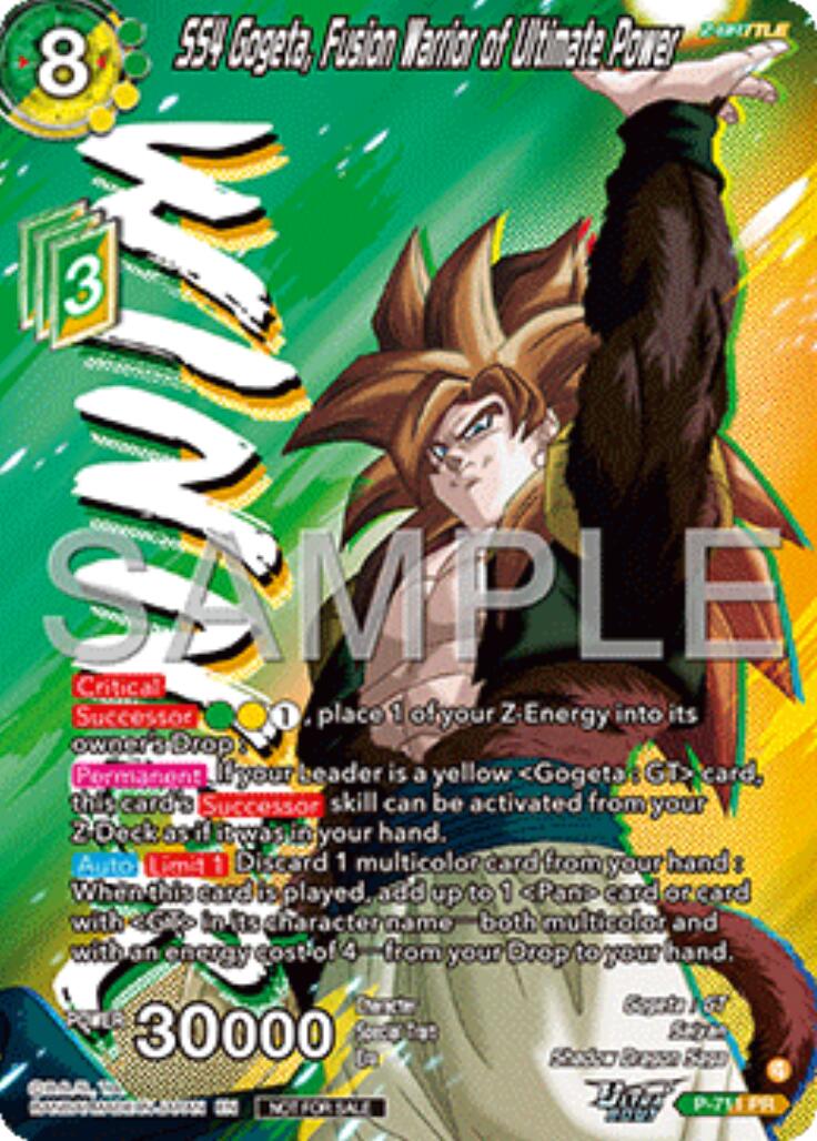SS4 Gogeta, Fusion Warrior of Ultimate Power (Ultra-Bout Series Tournament Pack Vol.13) (Winner) (P-711) [Tournament Promotion Cards] | Black Swamp Games