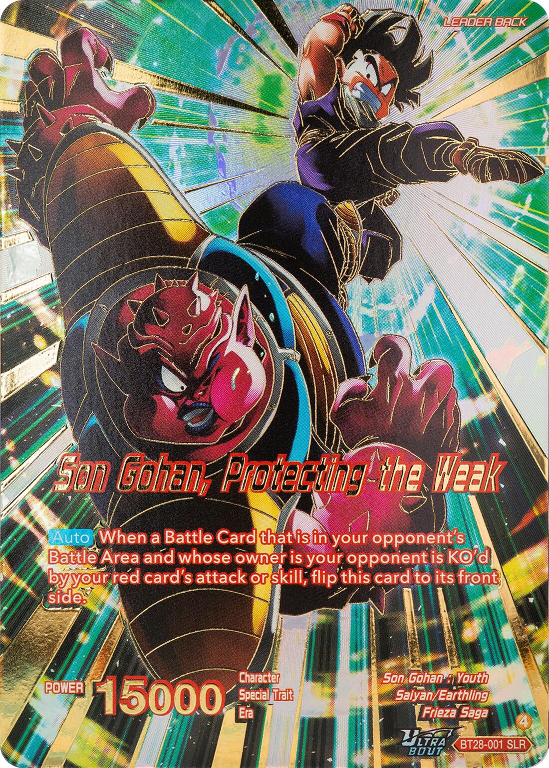 Son Gohan // Son Gohan, Protecting the Weak (SLR) (BT28-001) [Prismatic Clash] | Black Swamp Games