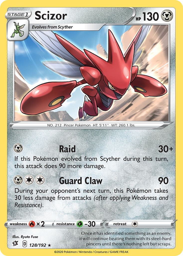 Scizor (128/192) [Sword & Shield: Rebel Clash] | Black Swamp Games