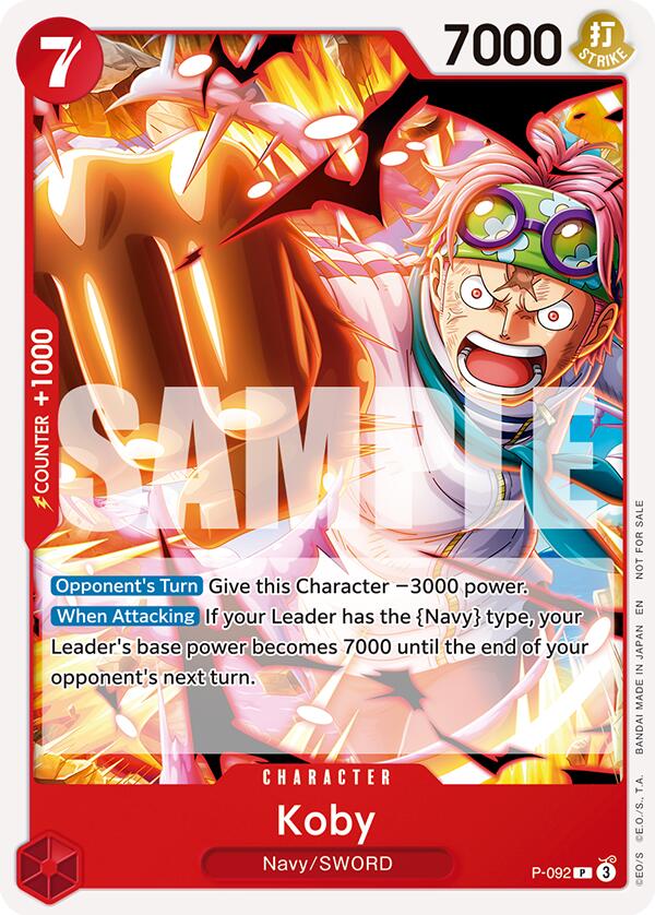 Koby (OP12 Release Event) [One Piece Promotion Cards] | Black Swamp Games