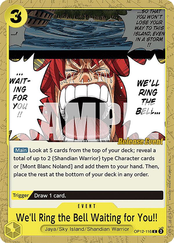 We'll Ring the Bell Waiting for You!! [Legacy of the Master Release Event Cards] | Black Swamp Games