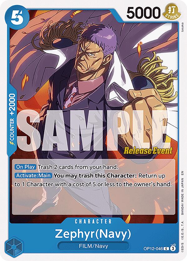 Zephyr(Navy) [Legacy of the Master Release Event Cards] | Black Swamp Games