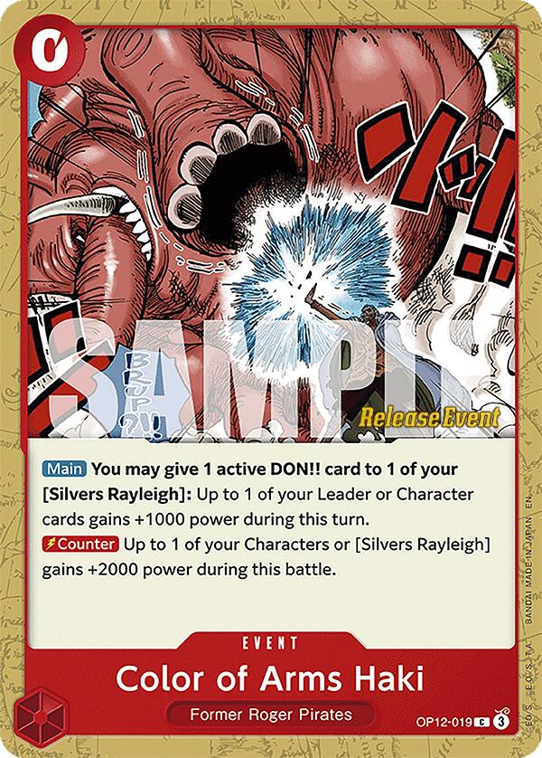Color of Arms Haki [Legacy of the Master Release Event Cards] | Black Swamp Games