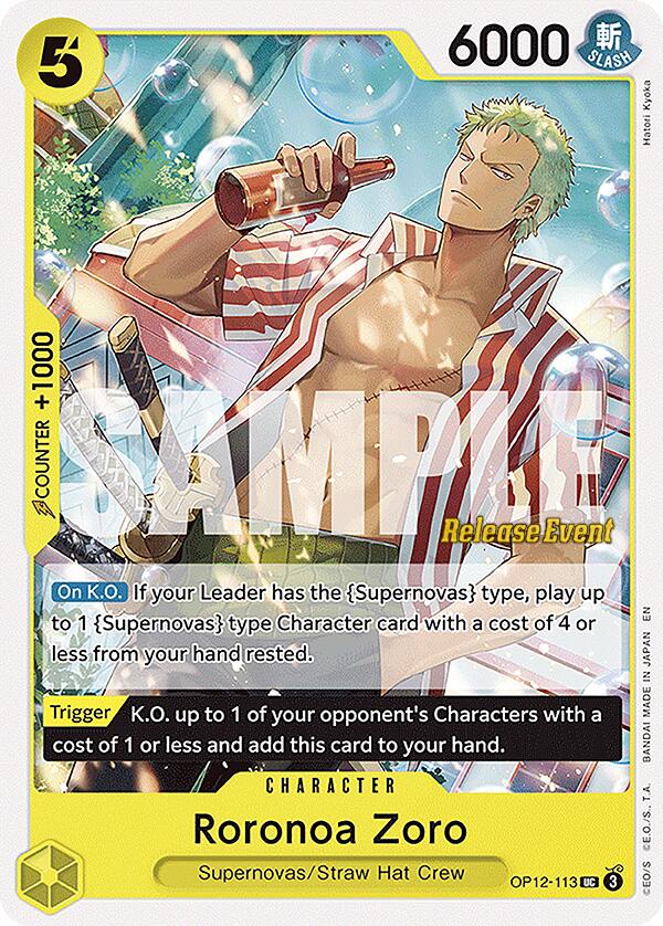 Roronoa Zoro [Legacy of the Master Release Event Cards] | Black Swamp Games