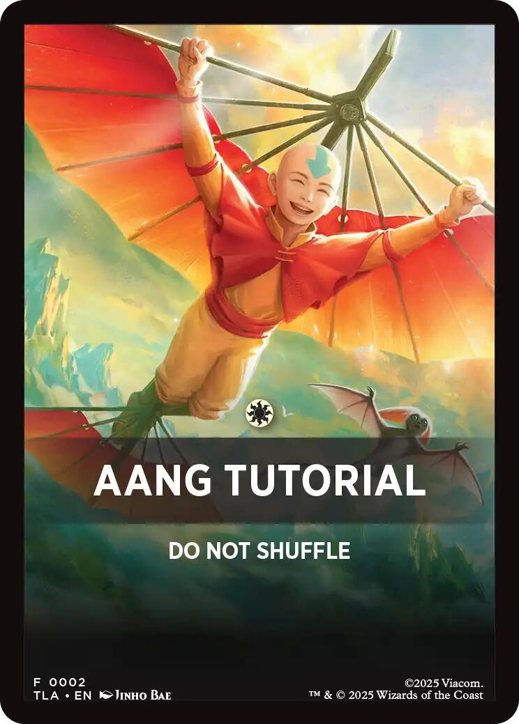 Aang Tutorial Theme Card [Avatar: The Last Airbender Tokens] | Black Swamp Games