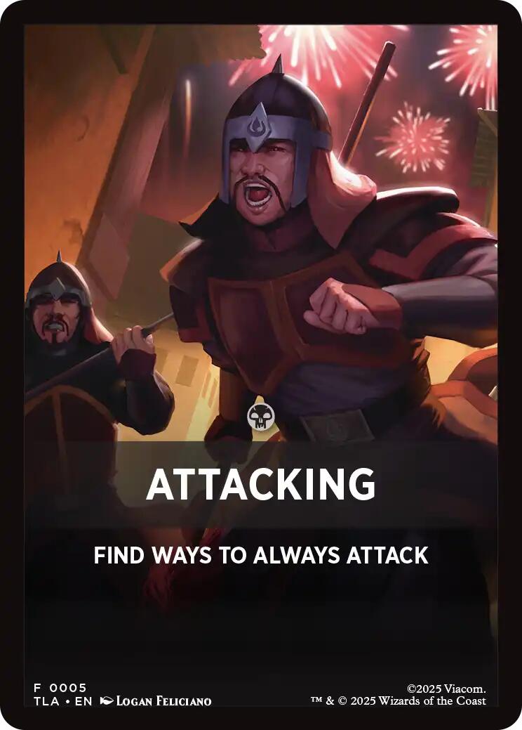 Attacking Theme Card [Avatar: The Last Airbender Tokens] | Black Swamp Games