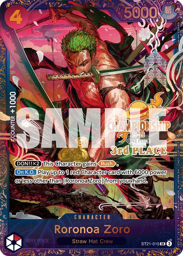 Roronoa Zoro (CS 25-26 3rd Place) [One Piece Promotion Cards] | Black Swamp Games
