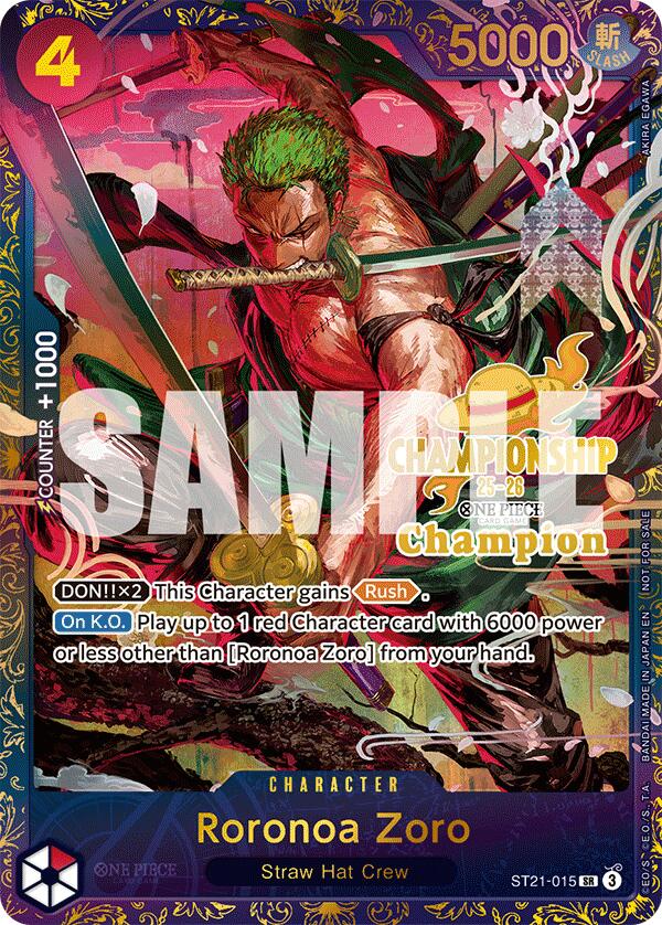 Roronoa Zoro (CS 25-26 1st Place) [One Piece Promotion Cards] | Black Swamp Games