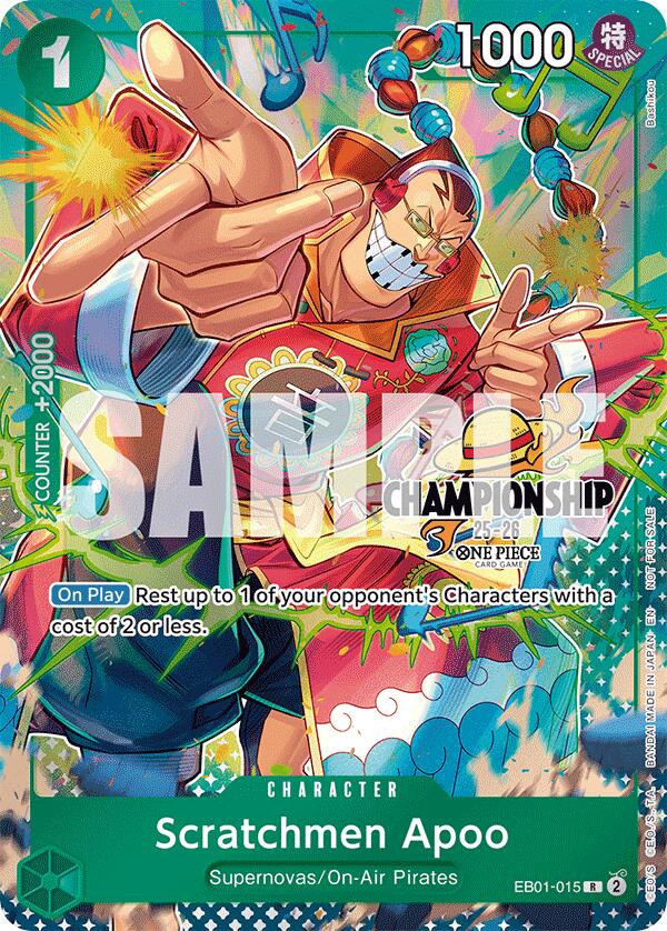 Scratchmen Apoo (CS 25-26 Celebration Pack) [One Piece Promotion Cards] | Black Swamp Games
