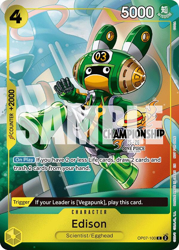 Edison (CS 25-26 Celebration Pack) [One Piece Promotion Cards] | Black Swamp Games