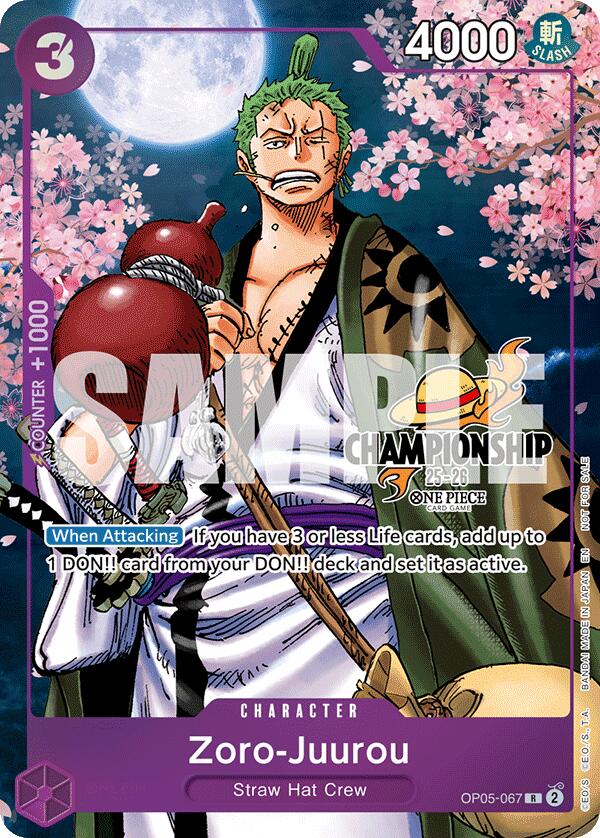 Zoro-Juurou (CS 25-26 Event Pack Finalist Ver.) [One Piece Promotion Cards] | Black Swamp Games