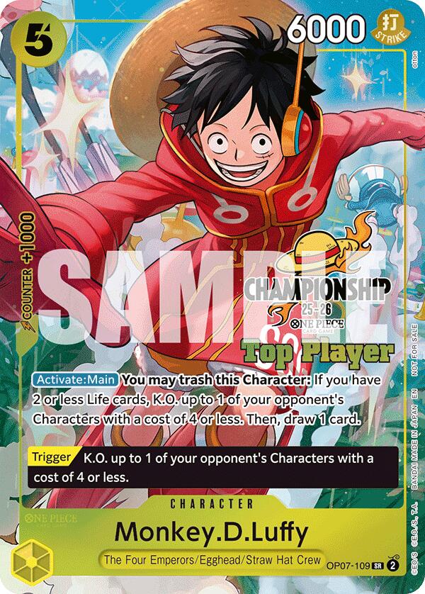 Monkey.D.Luffy (CS 25-26 Top Player Pack) [One Piece Promotion Cards] | Black Swamp Games