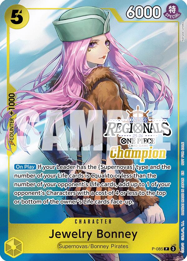 Jewelry Bonney (Online Regional Champion Card Set 2025 Vol.2) [One Piece Promotion Cards] | Black Swamp Games