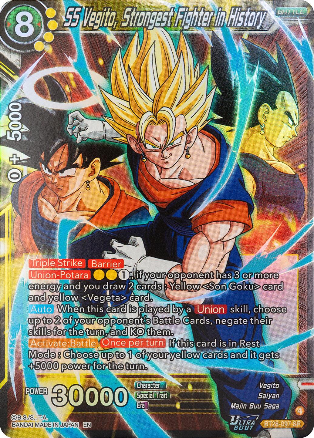 SS Vegito, Strongest Fighter in History (BT28-097) [Prismatic Clash] | Black Swamp Games