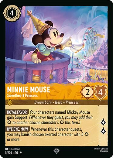 Minnie Mouse - Sweetheart Princess (5/204) [Fabled] | Black Swamp Games